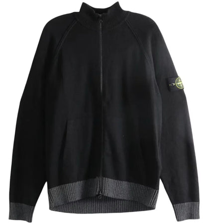 Stone Island Essential Cardigan Black - authentic Stone Island product