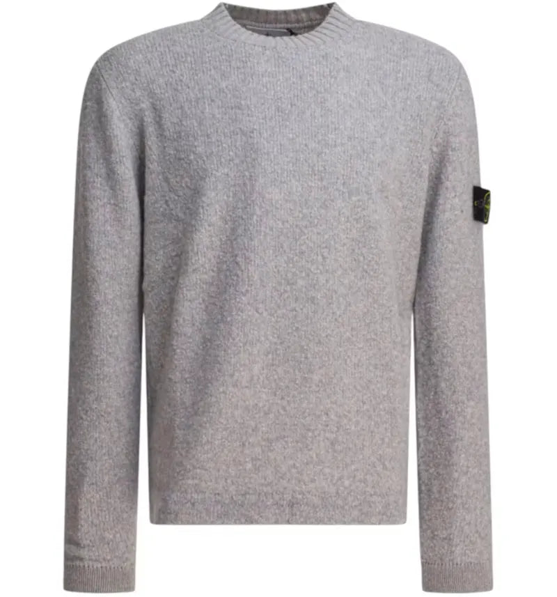 Stone Island Fancy Yarn Sweater Grey - vue 360