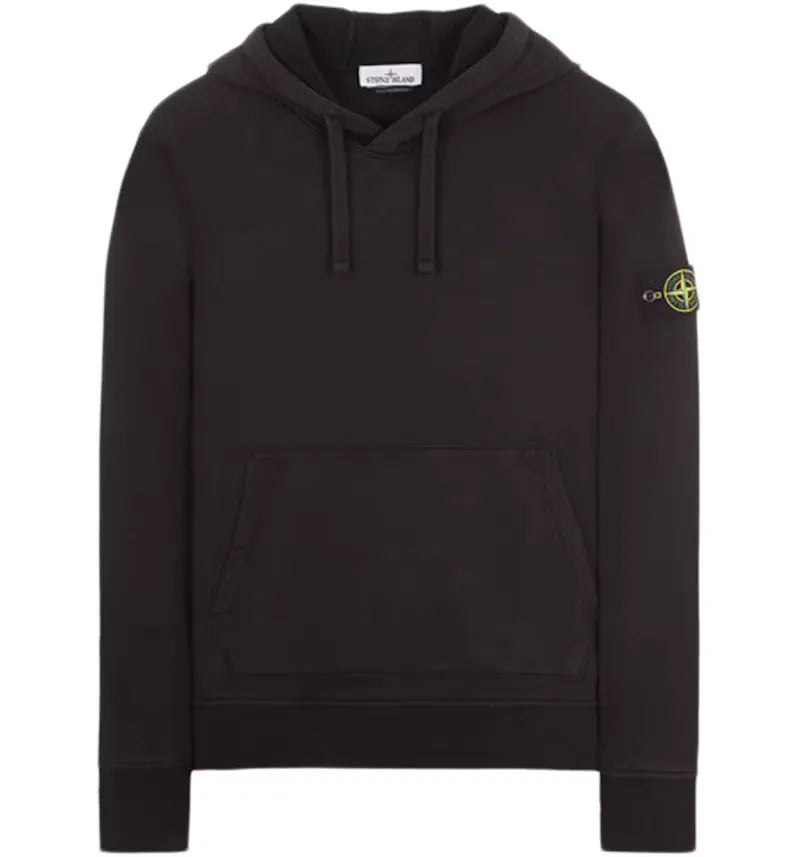 Stone Island Hooded Sweatshirt Black - vue 360
