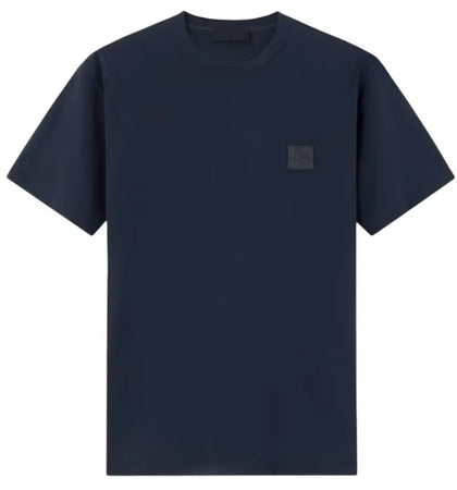 Stone Island Logo Patch Cotton T-shirt Dark Navy - authentic Stone Island apparel