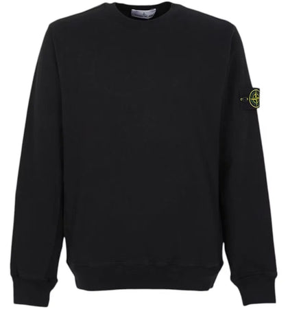 Stone Island Logo Sweatshirt Black - authentic Stone Island apparel