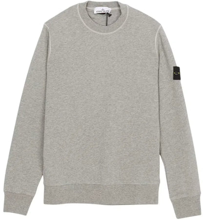 Stone Island Logo Sweatshirt Gray - authentic Stone Island apparel