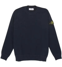 Stone Island Micro Stitch Loose Fit Crewneck Navy