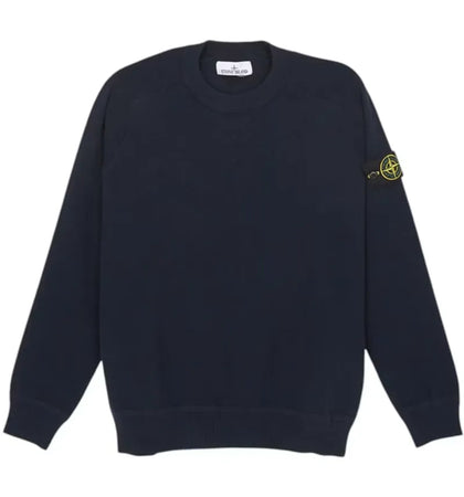 Stone Island Micro Stitch Loose Fit Crewneck Navy - authentic Stone Island product