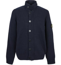 Stone Island Zip Up Cardigan Navy