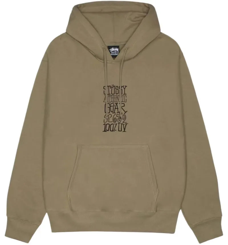 Stussy Authentic Gear Hoodie Army - vue 360