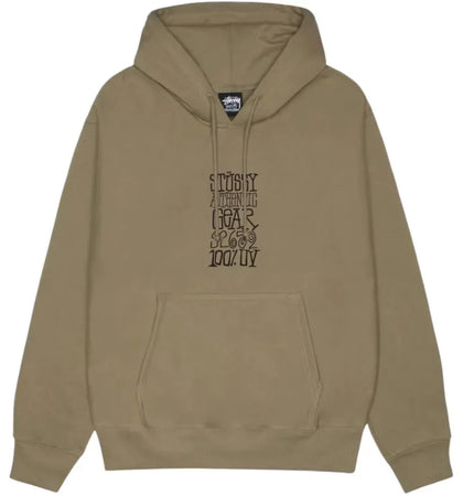 Stussy Authentic Gear Hoodie Army - authentic Stussy apparel