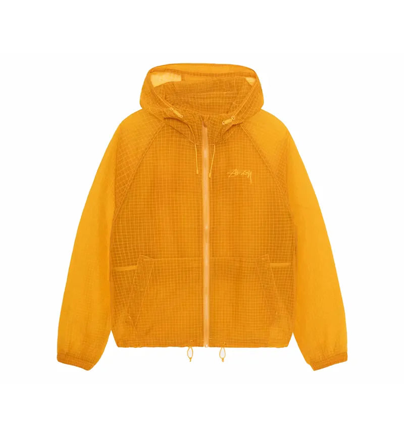 Stussy Beach Ripstop Transparent Shell Jacket Golden Yellow - vue 360