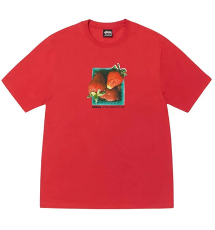 Stussy Berries T-shirt Cayenne - authentic Stussy apparel