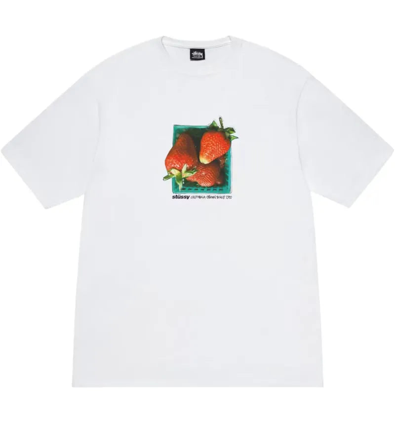 Stussy Berries Tee White - vue 360