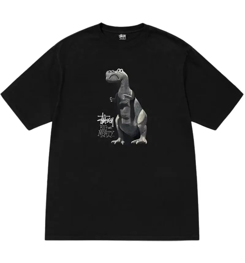 Stussy Big & Meaty Pigment Dyed Tee Black - vue 360