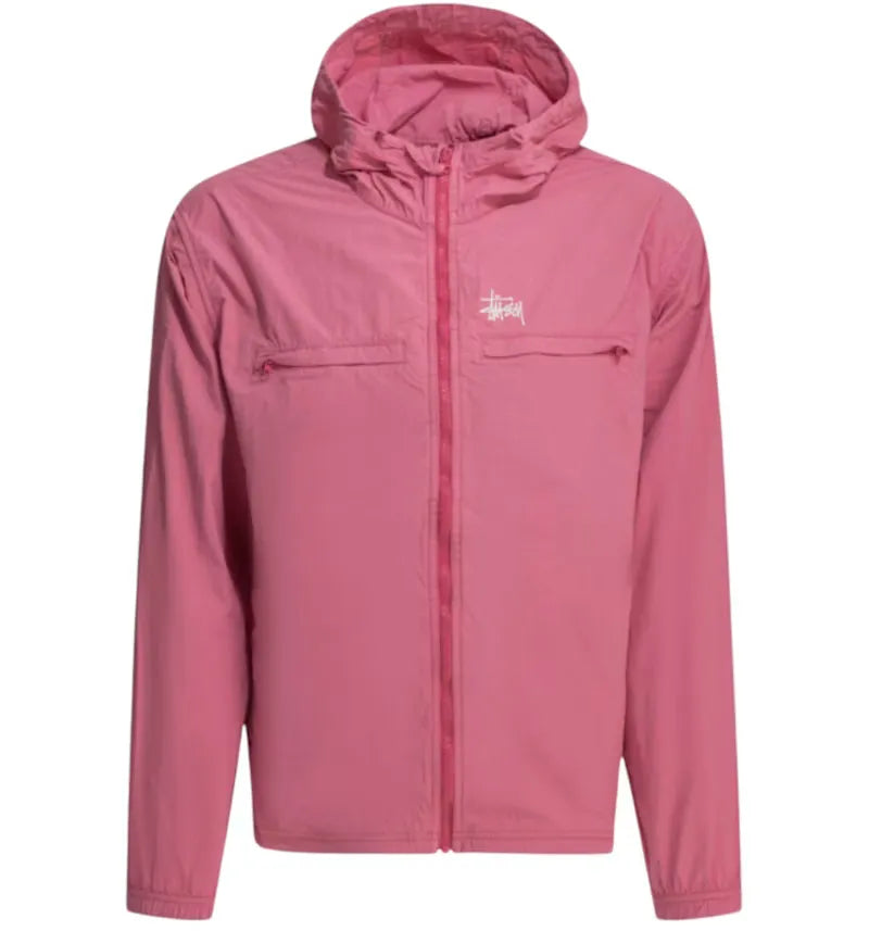 Stussy Lightweight Hooded Jacket Pink - vue 360