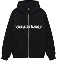 Stussy Mirror Zip Hoodie Black