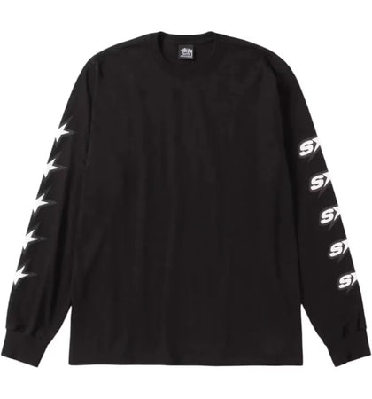 Stussy Speedway L/S Tee Black - authentic Stussy product