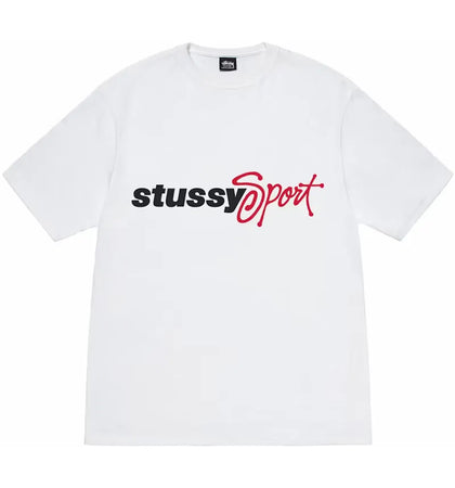 Stussy Sport Script Tee White - authentic Stussy product
