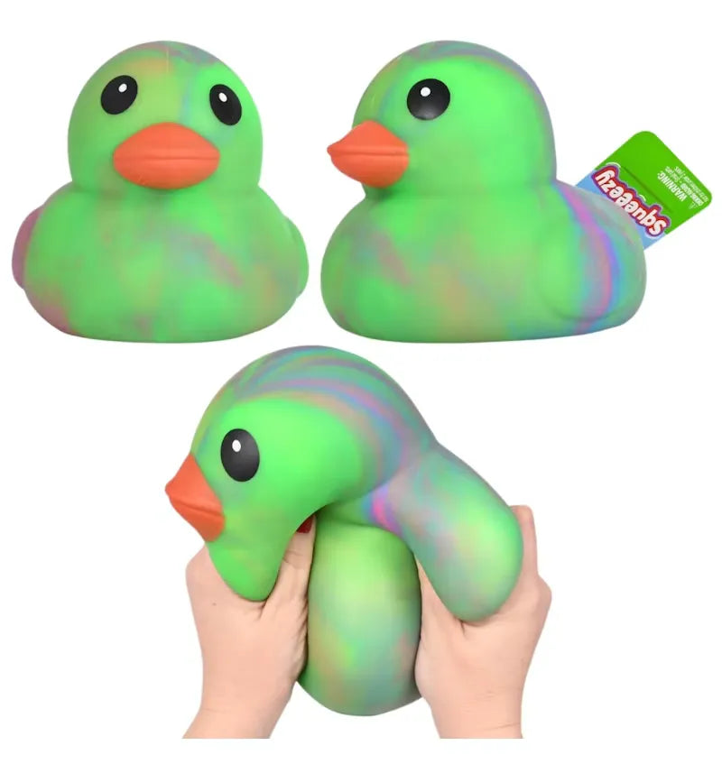 Sunny Days Entertainment Jumbo Squeezy Duck Tie Dye Green - vue 360