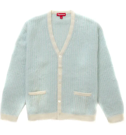 Supreme 2-Tone Mohair Cardigan Ivory - authentic Supreme product