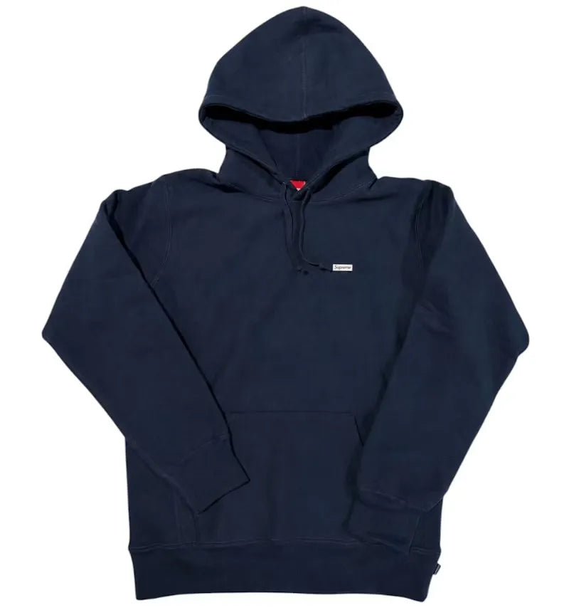 Supreme 3M Reflective Mini Logo Hooded Hoodie Navy - vue 360