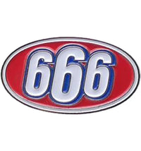 Supreme 666 Oval Pin Silver