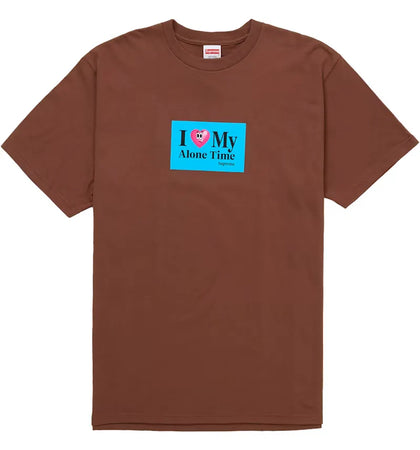 Supreme Alone Time Tee Brown - authentic Supreme product