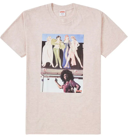 Supreme American Picture Tee Heather Light Pink - authentic Supreme product