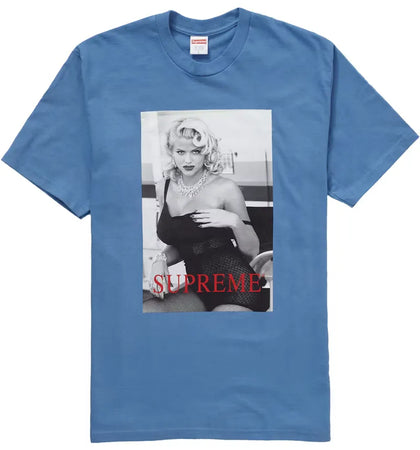 Supreme Anna Nicole Smith Tee Dusty Light Royal - authentic Supreme product