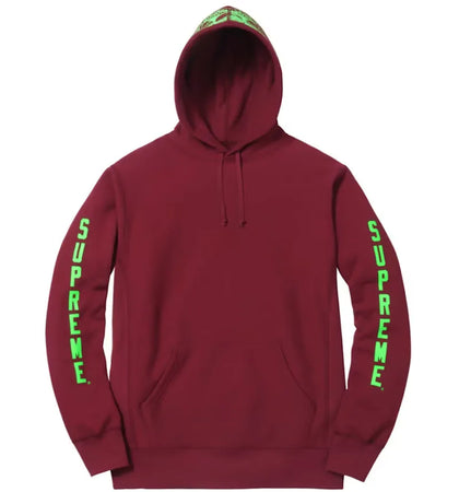Supreme Anti Hero Hooded Sweatshirt Burgundy - authentic Supreme apparel