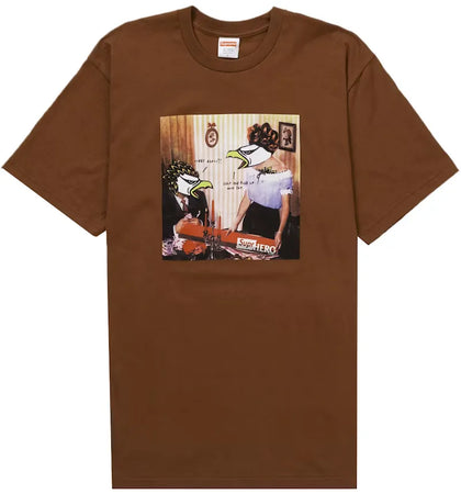 Supreme ANTIHERO Curbs Tee Brown - authentic Supreme product