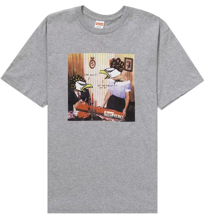 Supreme ANTIHERO Curbs Tee Heather Grey - authentic Supreme product