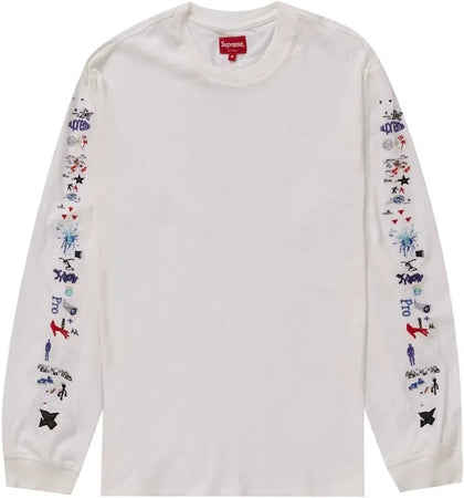 Supreme AOI Icons L/S Top White - authentic Supreme product