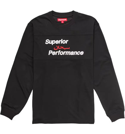 Supreme Arabic Mesh L/S Top Black - authentic Supreme product