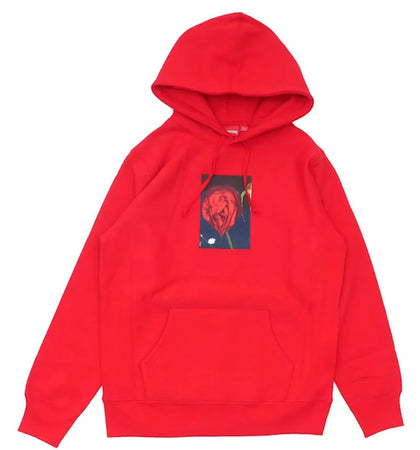 Supreme Araki Rose Hooded Sweatshirt Red - authentic Supreme apparel