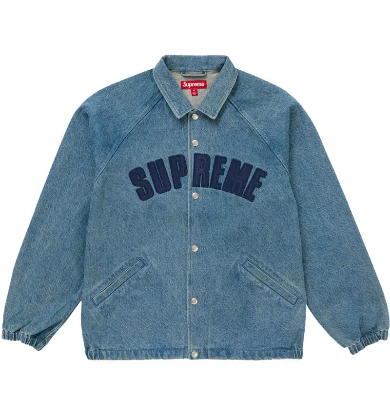 Supreme Arc Denim Coaches Jacket (SS25) Denim - vue 360