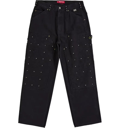 Supreme b.b. Simon Quilted Double Knee Painter Pant Black - authentic Supreme product