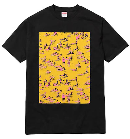 Supreme Beach Tee Black - authentic Supreme product