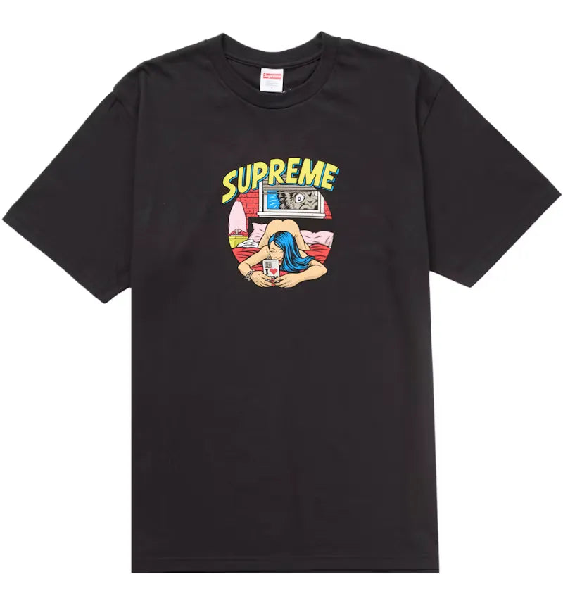 Supreme Bedroom Tee (SS25) Black - vue 360