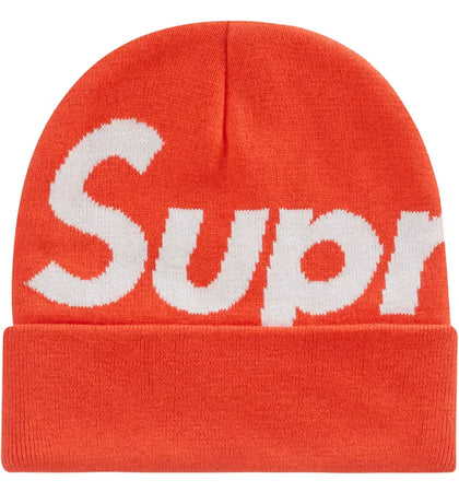 Supreme Big Logo Beanie (FW22) Orange - authentic Supreme product