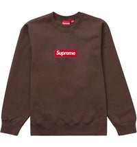 Supreme Box Logo Crewneck (FW22) Brown