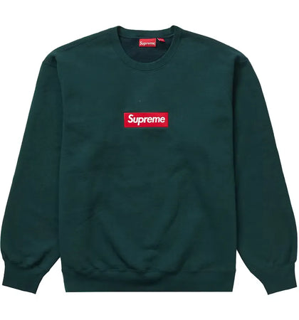 Supreme Box Logo Crewneck (FW22) Dark Pine - authentic Supreme product