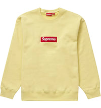 Supreme Box Logo Crewneck (FW22) Pale Yellow