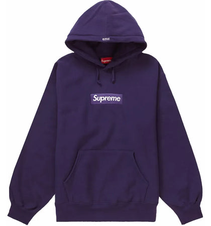 Supreme Box Logo Hooded Sweatshirt (FW23) Dark Purple - authentic Supreme apparel
