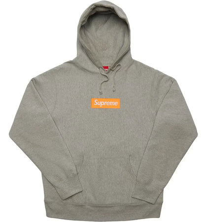 Supreme Box Logo Hooded Sweatshirt (FW17) Heather Grey - authentic Supreme apparel
