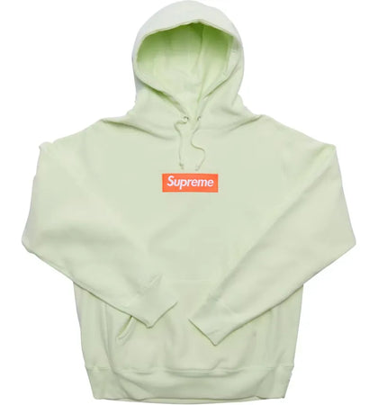 Supreme Box Logo Hooded Sweatshirt (FW17) Pale Lime - authentic Supreme apparel