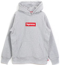Supreme Box Logo Pullover Hoodie Heather Grey
