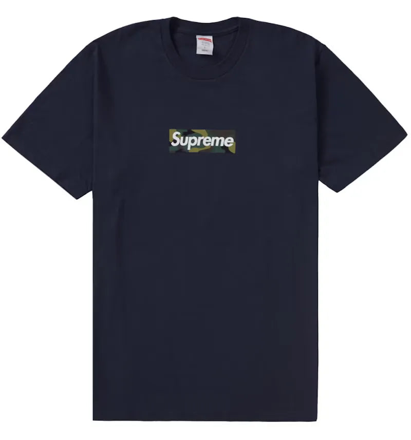 Supreme Box Logo Tee (FW23) Navy - vue 360