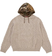 Supreme Cable Hooded Sweater Oatmeal
