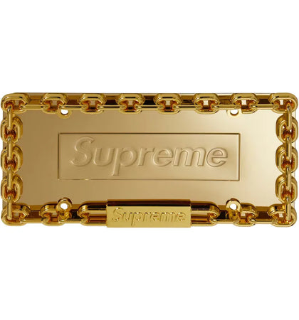 Supreme Chain License Plate Frame Gold - authentic Supreme product