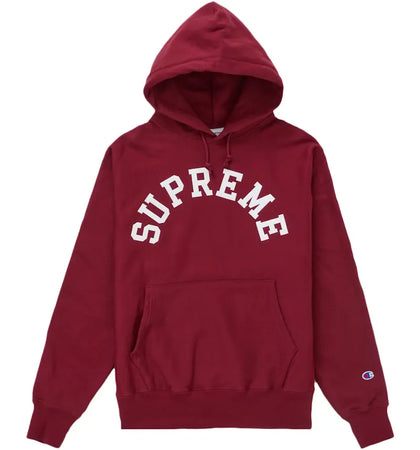 Supreme Champion Hooded Sweatshirt (SS25) Red - authentic Supreme apparel