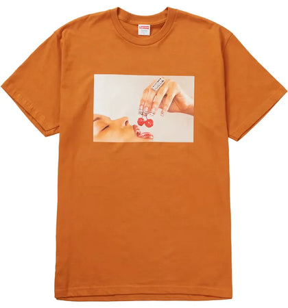 Supreme Cherries Tee Burnt Orange - authentic Supreme product