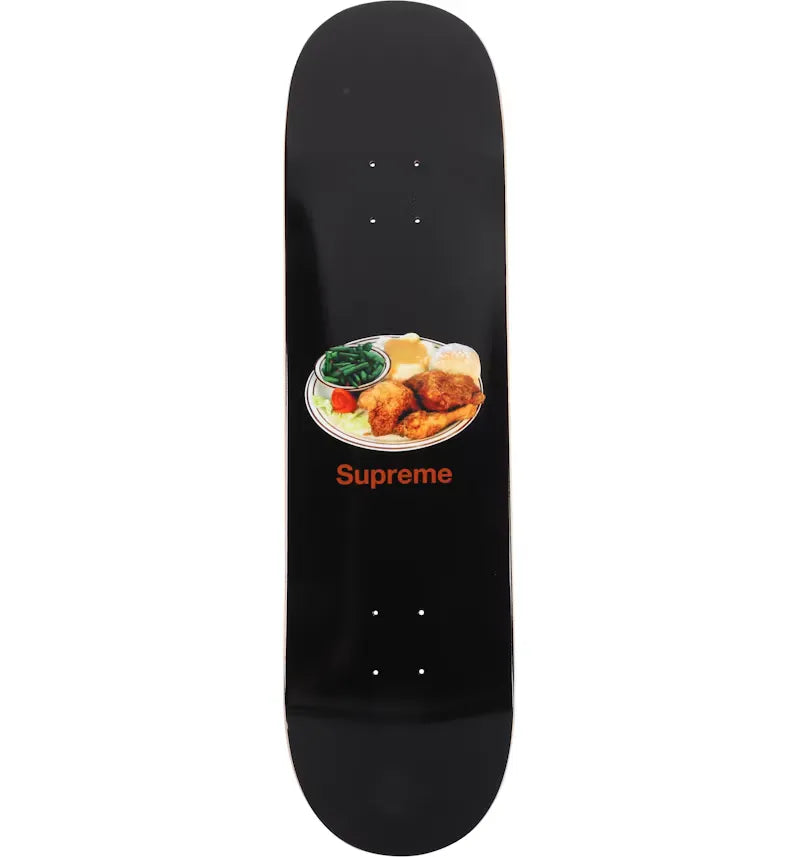 Supreme Chicken Dinner Skateboard Deck Black - vue 360